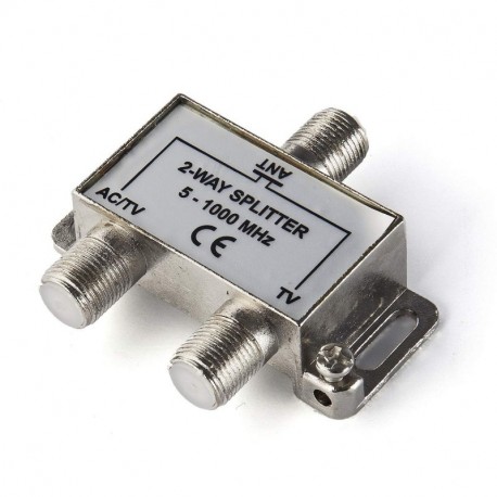2 Way HD Digital 1Ghz High Performance Coax Cable Splitter