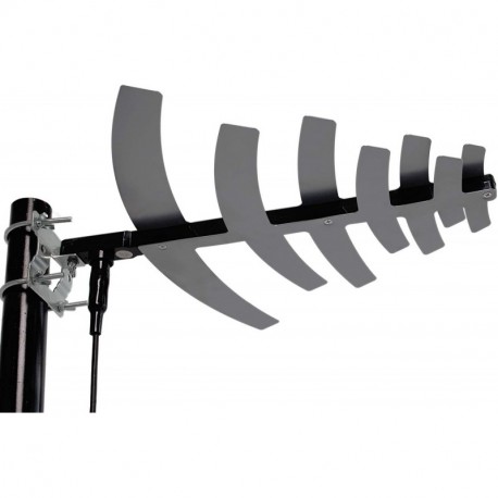 HDTV Antenna Amplified Digital Outdoor Antenna with Detachable Amplifier Signal Booster For UHF,50 Miles Range,Tools-free installation