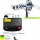 PBD Digital Outdoor TV Antenna, 150 Mile Motorized 360 Degree Rotation Support 2 TVs, Mounting Pole, 50FT RG6 Coax Cable, Wireless Remote Control, UHF/VHF, Snap-On Installation