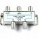 4 Way HD Digital 1Ghz High Performance Coax Cable Splitter