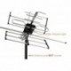 Outdoor Digital Amplified Yagi HDTV Antenna, Built-in High Gain and Low Noise Amplifier, 40FT RG6 Coaxial Cable, 120 Miles Range with UHF and VHF Signal