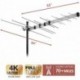 Digital HD Yagi Antenna Long Range for Clear Reception, 4K 1080P with 40FT RG6 Coax Cable & Mounting Pole